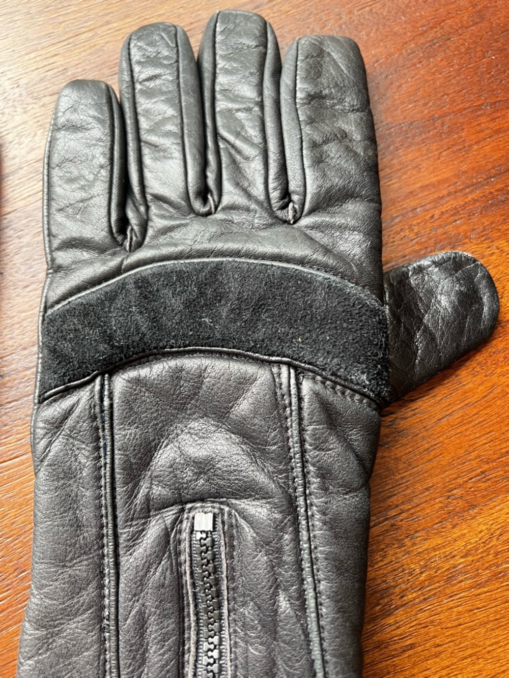 Vintage Tour Master Leather Gloves Motorcycle Zip XL Unisex - Picture 7 of 8